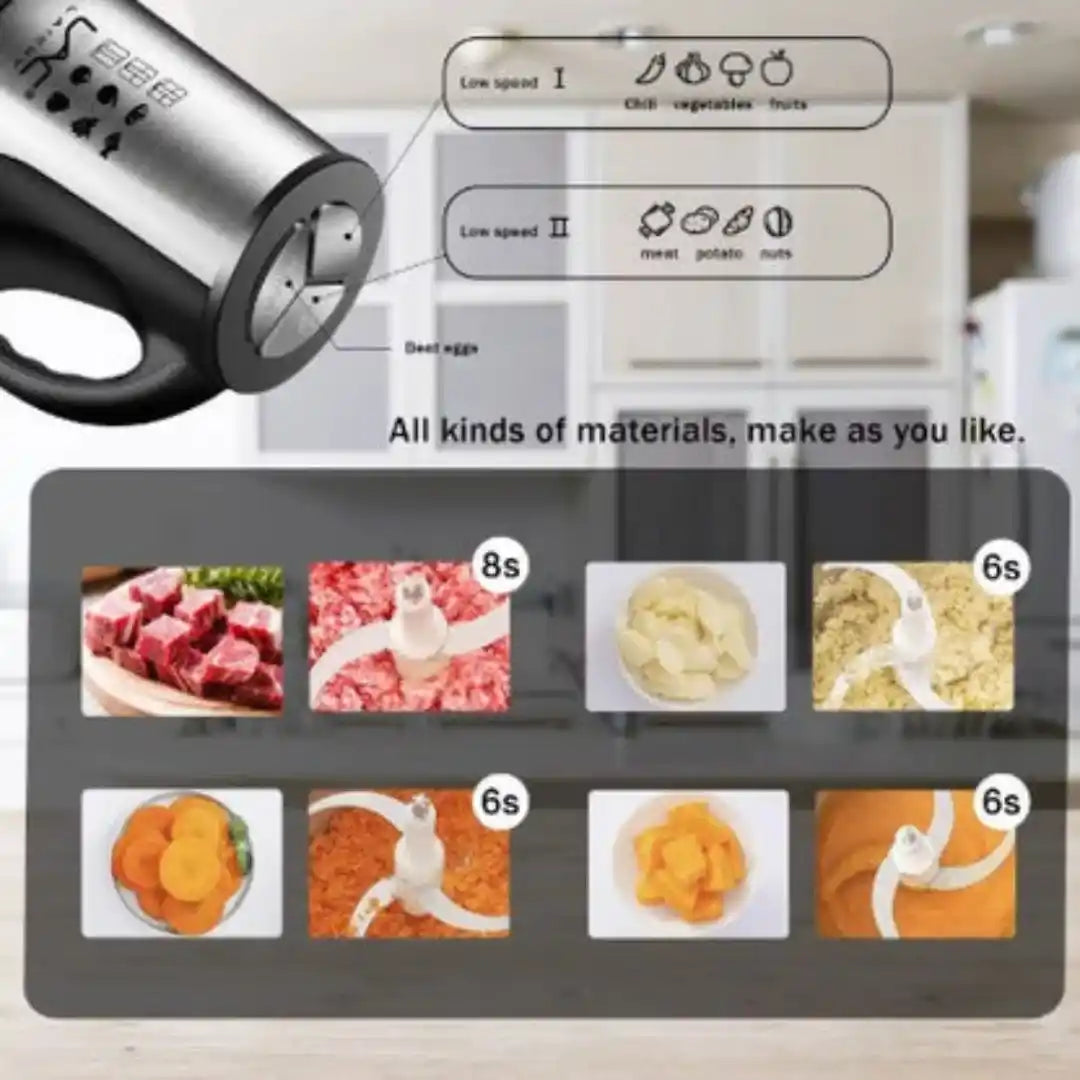 Picadora eléctrica para Carne y Verduras - Cocina sin esfuerzo