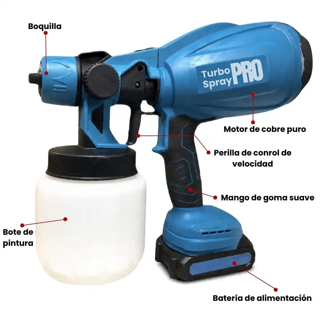 Pistola de Pintura Inalámbrica Profesional TurboSpray PRO™