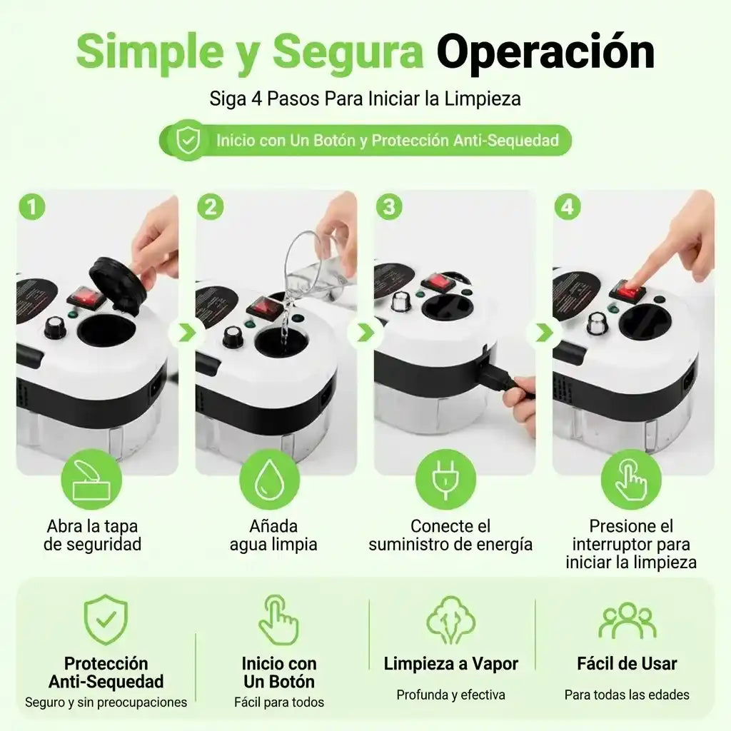 VaporFlex PRO™ Limpiador Portátil